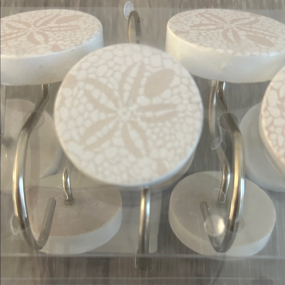 Sand Dollar Shower Curtain Hooks - Picture 2 of 2